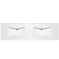 Praustuvė PAA LONG STEP DUO Akmens masė 2010x490mm, Balta