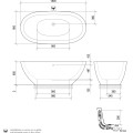 PAA Vanna DOLCE 1800x900, silkstone, graphite