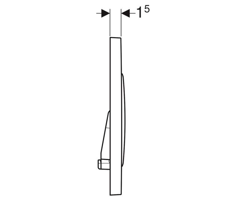 Geberit Sigma20 Divrežīmu noskalošanas taustiņš, 115.882.SN.1