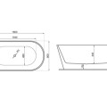 Polimat Свободно стоящая ванна UZO 160x80 cm, 00337