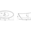 Polimat Свободно стоящая ванна ZOE 180x80 cm, 00257