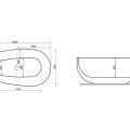 Polimat Свободно стоящая ванна SHILA 170x85 cm, 00434