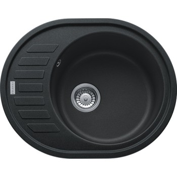 FRANKE Virtuves izlietne RONDA 62x50 cm, ROG 611-62 manual, onyx