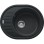 FRANKE Virtuves izlietne RONDA 62x50 cm, ROG 611-62 manual, onyx