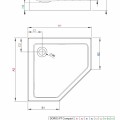 Radaway Душевой поддон Doros PT Compact 80x80, balts