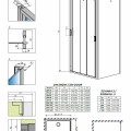Radaway Taisnstūrio dušas kabina EVO DW+S 100x80 cm