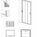 Radaway Душевая дверь EVO DW 90cm