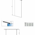 Radaway Душевая стенка Modo New Black I 130x200cm