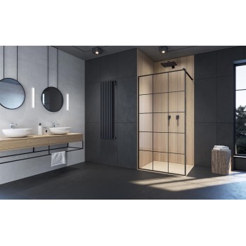 Radaway Dušas siena Modo New Black II Factory 140x200cm