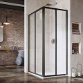 RAVAK Душевой уголок квадратный 2xSRV2S 90x90 cm (1 сторона) чёрный