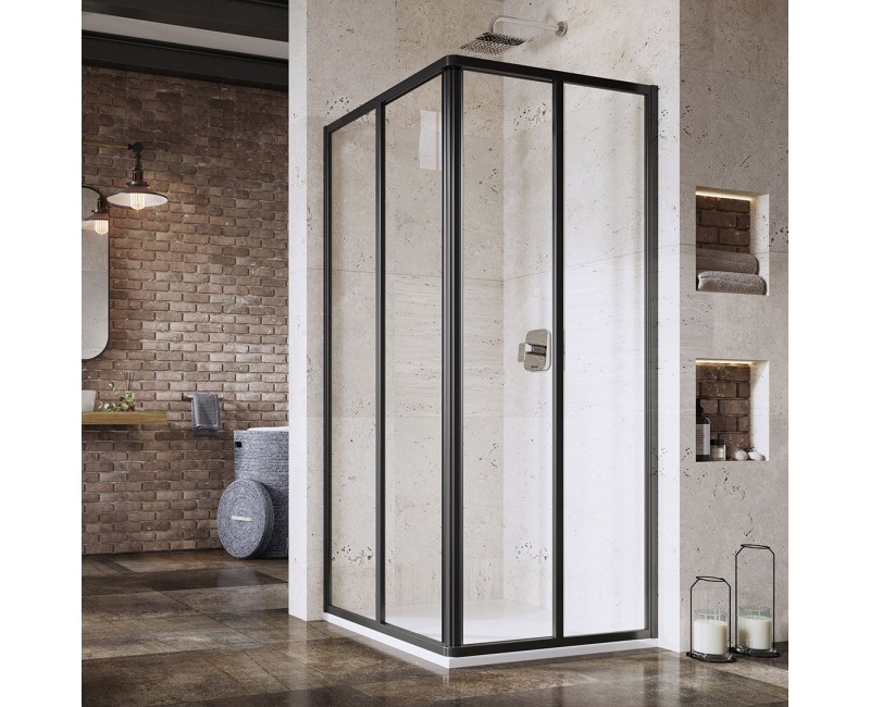 RAVAK Душевой уголок квадратный 2xSRV2S 90x90 cm (1 сторона) чёрный