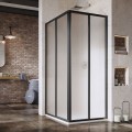 RAVAK Душевой уголок квадратный 2xSRV2S 90x90 cm (1 сторона) чёрный
