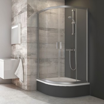 RAVAK Душевая кабина полукруглая BLCP4 Sabina 80x80