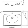 RAVAK Раковина для шкафчика Balance 50x47см, XJX01250000