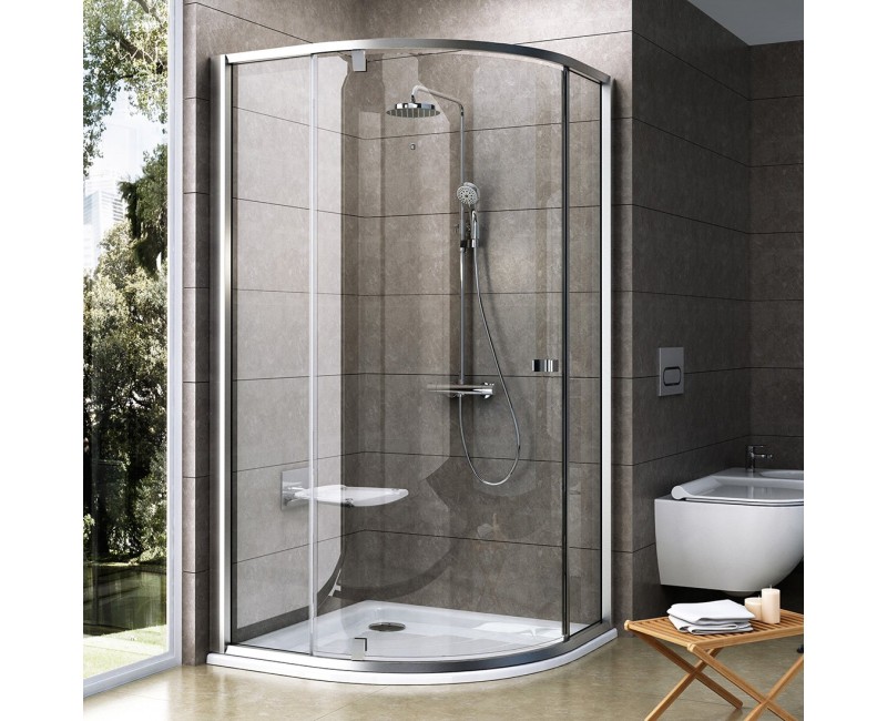 RAVAK PIVOT Pusapaļā dušas kabīne PSKK3 100x100cm, satīns/satīns