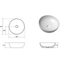 Ravak Uni Slim 400 B Раковина 40cm, накладная