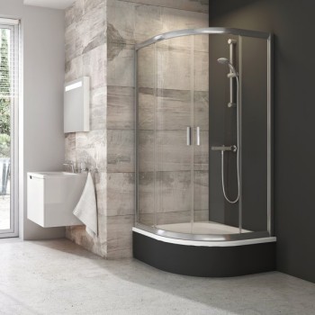 RAVAK Душевая кабина полукруглая BLCP4 Sabina 80x80