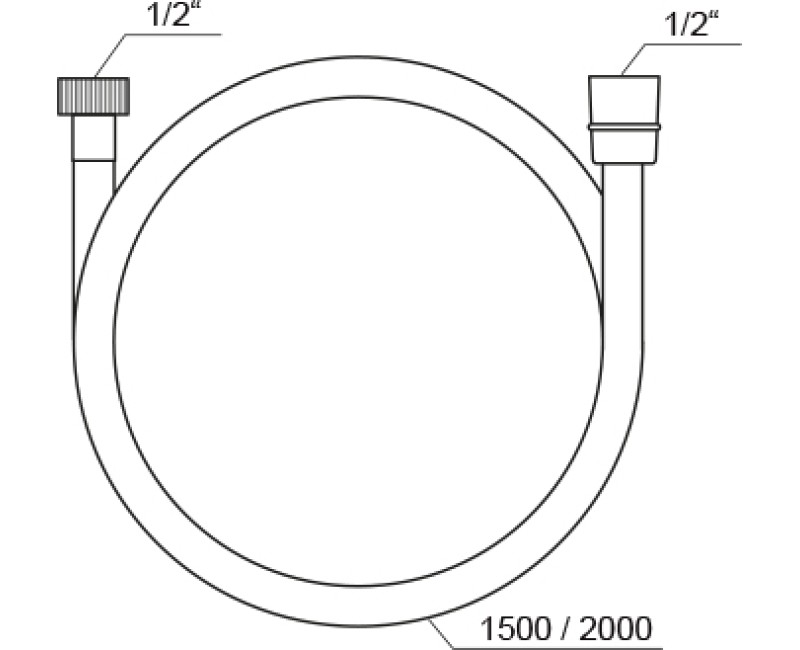 Ravak Шланг SatinFlex для душа, L=1500 913.23, X07P568