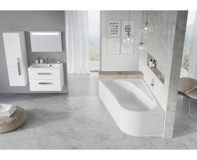 Ravak Stūra vanna CHROME 160x105 L