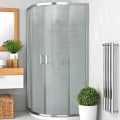 Roltechnik Душевой уголок полукруглый LLR2 800x800mm, блестящий