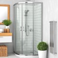 Roltechnik Душевой уголок полукруглый LLR2 800x800mm, блестящий