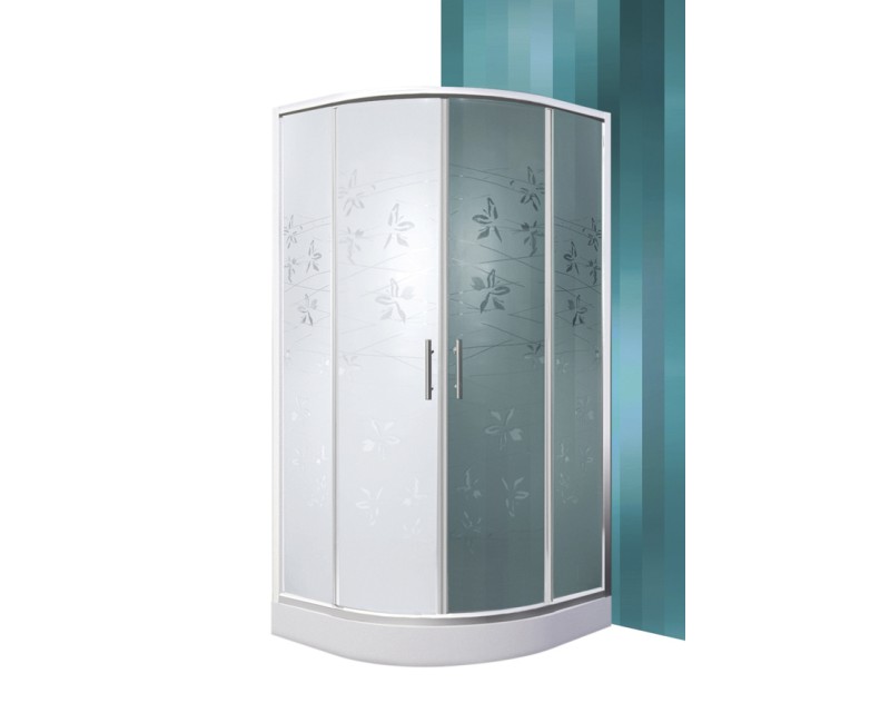 Roth Roltechnik Pusapaļa dušas kabīne FLOWER NEO 800x800mm
