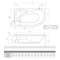Roltechnik Vonia ACTIVA 150x90 cm