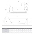 Roltechnik Vanna Vanessa NEO 150x70