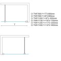Roth Душевая стенка Calida Walk-In 110x202 cm, CITWF11020VIF
