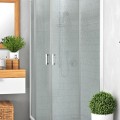 Roltechnik Душевой уголок полукруглый LLR2 800x800mm, белый