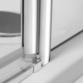 Roltechnik Душевой уголок полукруглый LLR2 800x800mm, блестящий