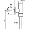 SCHELL Смывное устройство для писсуаров Schelomat Basic DN15, 02