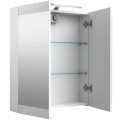 SERENA Retro Vannas istabas spoguļskapītis 60 cm ar LED 1302311