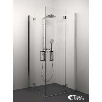 Stikla Serviss Dušas kabīne kvadrātveida ALEXA 70x70cm