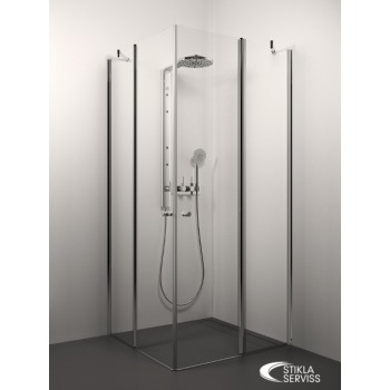 Stikla Serviss Dušas kabīne kvadrātveida ANNA 70x70cm