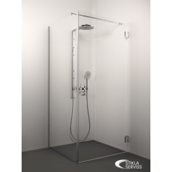Stikla Serviss Dušas kabīne kvadrātveida GIORGIO 100x100cm