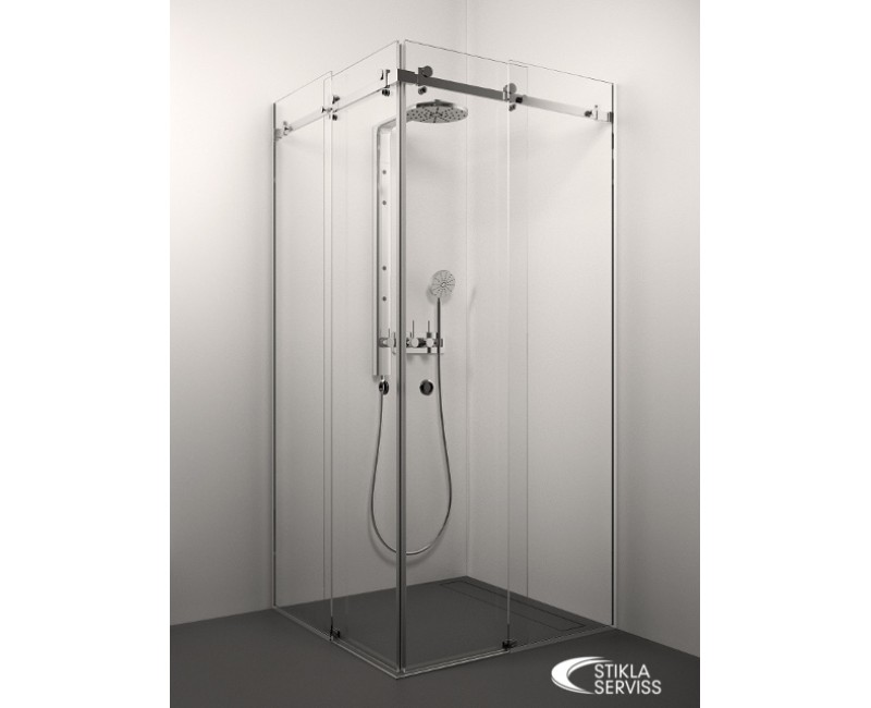 Stikla Serviss Dušas stūris kvadrātveida SABRINA 100x100cm