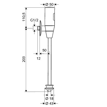 SCHELL SCHELLTRONIC 011130699 Автоматическое/электронное смывное
