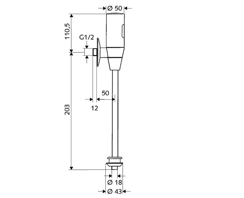 SCHELL SCHELLTRONIC 011130699 Автоматическое/электронное смывное