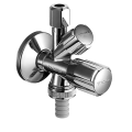SCHELL Stūra ventīlis 1/2 x 3/4-3/8, hromēts 035510699