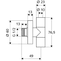 SCHELL Edition Кран угловой 1/2 x 3/8(10)н-н, 053200699