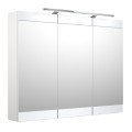 SERENA Retro Vannas istabas spoguļskapītis 100 cm ar LED 1302711