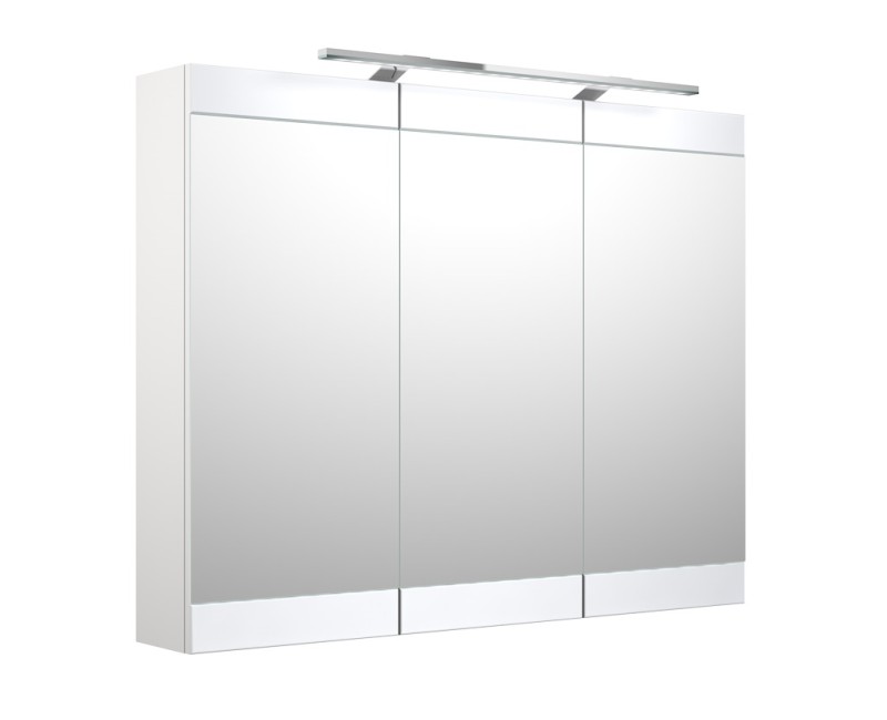 SERENA Retro Vannas istabas spoguļskapītis 100 cm ar LED 1302711