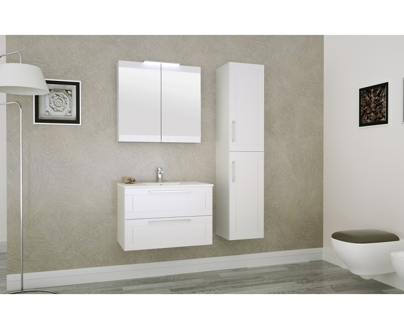 SERENA Retro Vannas istabas spoguļskapītis 80 cm, 1300511