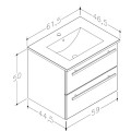 RB SERENA Vannas ist. skapītis ar izlietni 61cm, 14113311