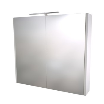 Spoguļskapītis Raguvos Baldai  ar LED apgaismojumu 78.2 cm, 1402511 Balts
