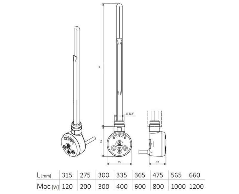 Электронагреватель Meg 1.0, 300W, белый