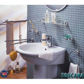 Tiger TOSCANA Glāzu turētājs ar 2 glāzēm, hroms, 3427.3.03