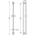 TRES Dušas stienis 842mm, 107935