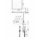 TRES Shower Technology Termostata dušas sistēma, 09288561NM